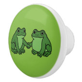 Frogs Together Strong Portland Frog Protest Keramische Knop (Rechts)