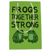 Frogs Together Strong Portland Frog Protest Medium Cadeauzakje (Voorkant)