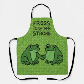 Frogs Together Strong Portland Frog Protest Schort (Voorkant)