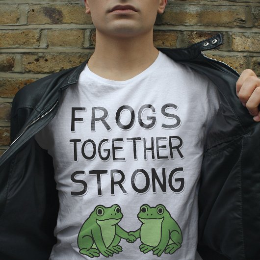 Frogs Together Strong Portland Frog Protest T-shirt