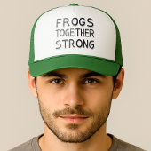 Frogs Together Strong Portland Frog Protest Trucker Pet