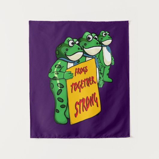 Frogs Together Strong Wandkleed (Voorkant)