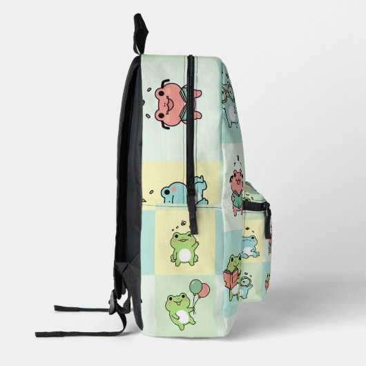 Frogs with Tiny Hobbies Bedrukte Rugzak (Links)