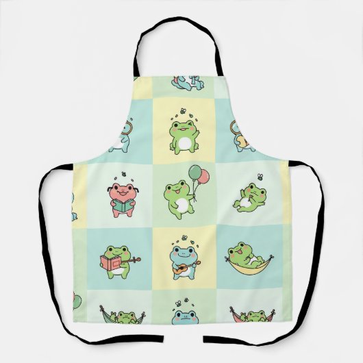 Frogs with Tiny Hobbies Schort (Voorkant)