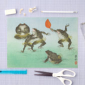 Frogs Wrestling by Ohara Koson Tissuepapier (Craft)