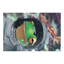 Frogstronaut Poster