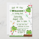 Frogtastic Jumping Frogs Kids Verjaardag Kaart<br><div class="desc">Spring op over voor een kikkerachtige goede tijd met dit schattige ontwerp! Geweldig voor elke kikker liefhebbende kinderen. Beschikt over 3 kikkers springen en zitten met veel leuke details en leuke lettertypen. Kan aan om het even welk evenement worden aangepast! Clipart door MyClipArtStore.</div>