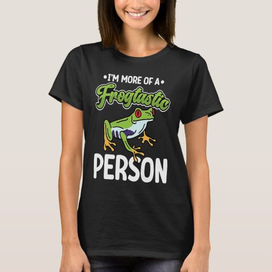 Frogtastic Person Red Eyed Tree Frog T-shirt (Voorkant)