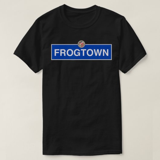 Frogtown Los Angeles Street Sign NELA Glassell Cyp T-shirt (Design voorkant)