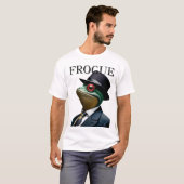 "FROGUE: Modieuze kikker fabelachtig!" T-shirt (Voorkant volledig)