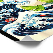 Frogzilla Frog Japanese Art Funny Anime For Men Wo Poster (Hoek)