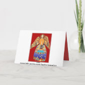 frohe duitstalige Kerstmis van Weihnachten Engel Feestdagen Kaart (Achterkant)