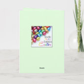 Frohe Oost Duitse Pasen waterverf Cupcakes Feestdagen Kaart (Achterkant)