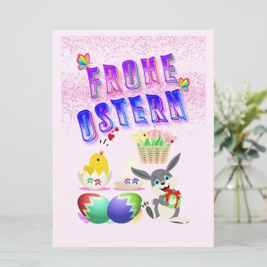 Frohe Ostern (Staand voorkant)