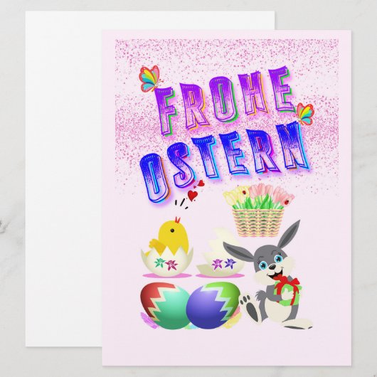 Frohe Ostern (Voorkant / Achterkant)