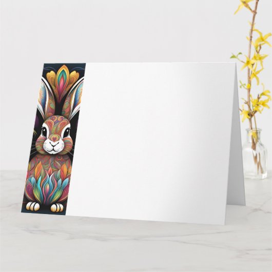 Frohe Ostern 2 Kaart (Gele Bloem)