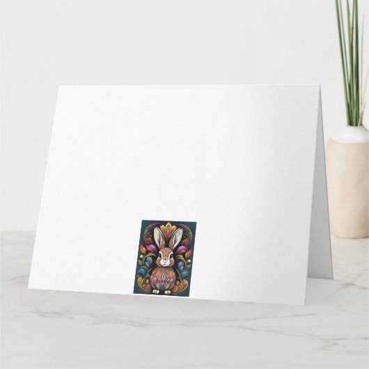 Frohe Ostern 2 Kaart (Achterkant)