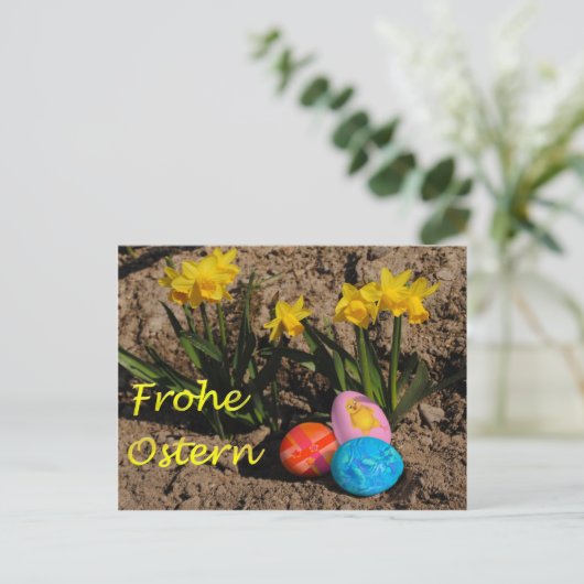 Frohe Ostern Briefkaart (Staand voorkant)