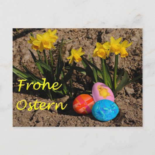 Frohe Ostern Briefkaart (Voorkant)