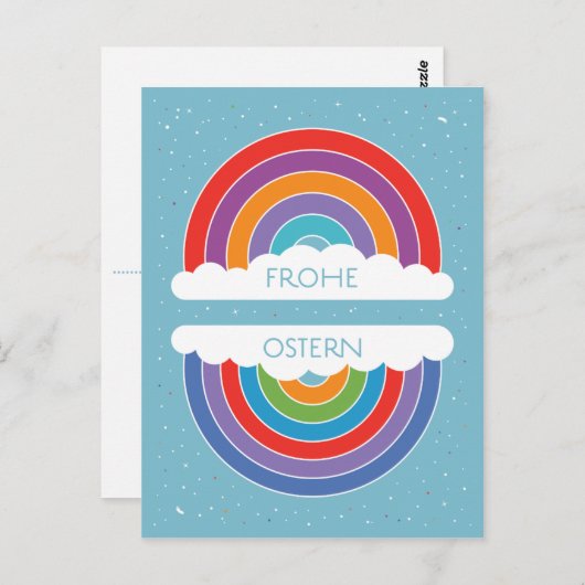 Frohe Ostern Briefkaart (Voorkant / Achterkant)