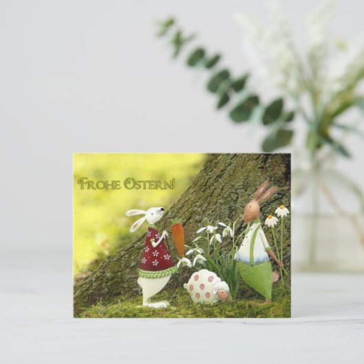 Frohe Ostern Briefkaart (Staand voorkant)