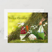 Frohe Ostern Briefkaart (Voorkant / Achterkant)