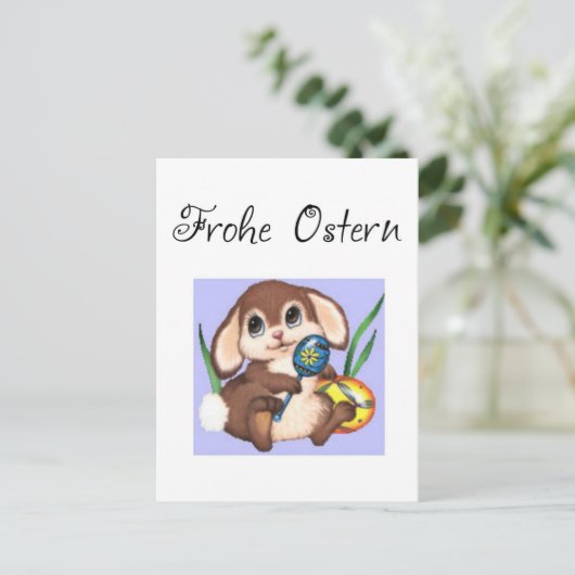 Frohe Ostern Briefkaart (Staand voorkant)