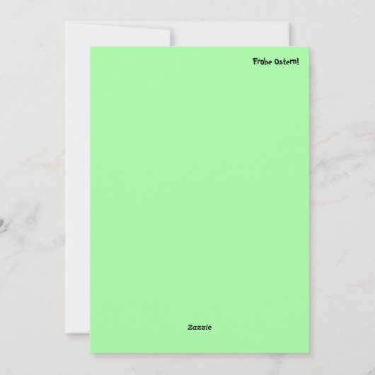 Frohe Ostern! Feestdagenkaart (Achterkant)