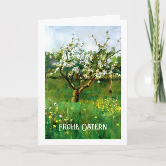 Frohe Ostern. Fine Art Easter Card in German Feestdagen Kaart (Voorkant)