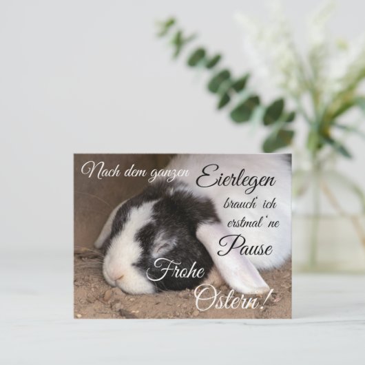 Frohe Ostern für Deine Liebsten! Briefkaart (Staand voorkant)