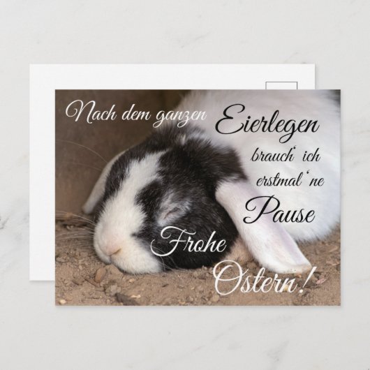 Frohe Ostern für Deine Liebsten! Briefkaart (Voorkant / Achterkant)