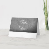 Frohe Ostern German Germany Easter Chalkboard Text Feestdagen Kaart (Achterkant)