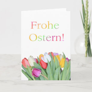 Frohe Ostern German Happy Pasen Feestdagen Kaart