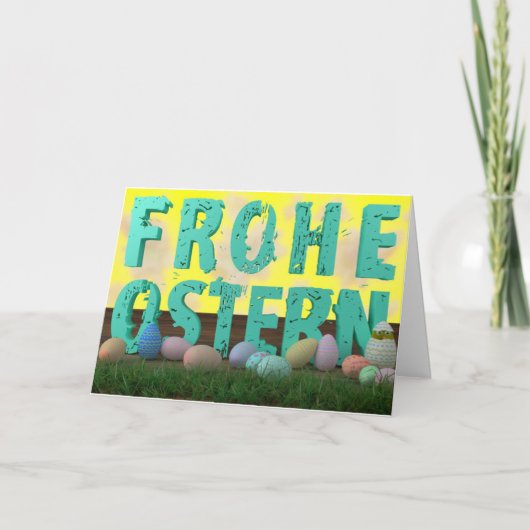 Frohe Ostern Kaart (Voorkant)