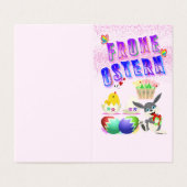 Frohe Ostern Kaart (Buitenkant ongevouwen)