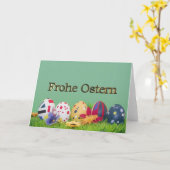 Frohe Ostern Kaart (Gele Bloem)