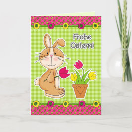 Frohe Ostern Kaart in het Duits