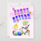 Frohe Ostern Magnetische Uitnodiging (Voorkant)