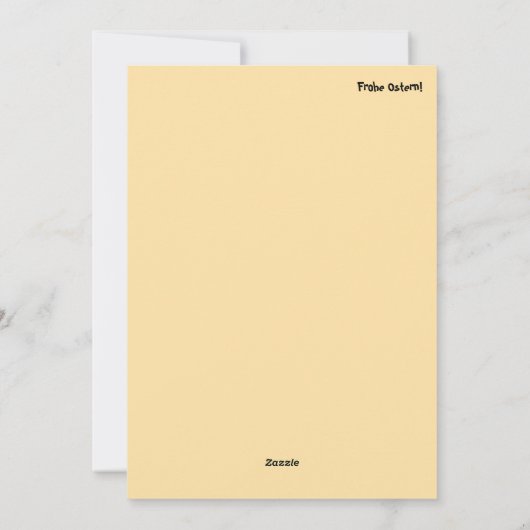 Frohe Ostern mit bunten Eiern Feestdagenkaart (Achterkant)