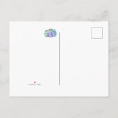 Frohe Ostern -  Osterei mit Magnolien Aankondigingskaart (Achterkant)