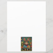 Frohe Ostern - Osterhase in Blumen 2 (Achterkant)