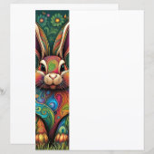 Frohe Ostern - Osterhase in Blumen 2 (Voorkant / Achterkant)