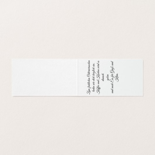 Frohe Ostern - Osterhase in Blumen Kaart (Binnenkant ongevouwen)