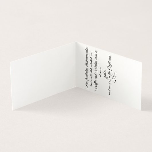 Frohe Ostern - Osterhase in Blumen Kaart (Binnen)