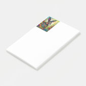 Frohe Ostern - Osterhase in Blumen Post-it® Notes (Schuin)