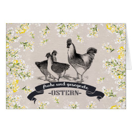 Frohe Ostern. PaasKaart in het Duits