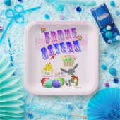 Frohe Ostern Papieren Bordje (Feest)