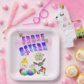 Frohe Ostern Papieren Bordje (Feest)