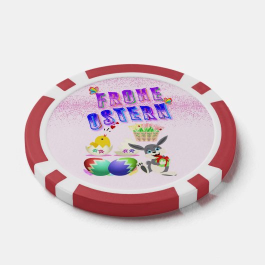Frohe Ostern Poker Chips (Enkel)