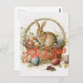Frohe Ostern Postkarte Briefkaart (Voorkant / Achterkant)